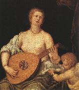 MICHELI Parrasio The Lute-playing Venus with Cupid ASG china oil painting reproduction